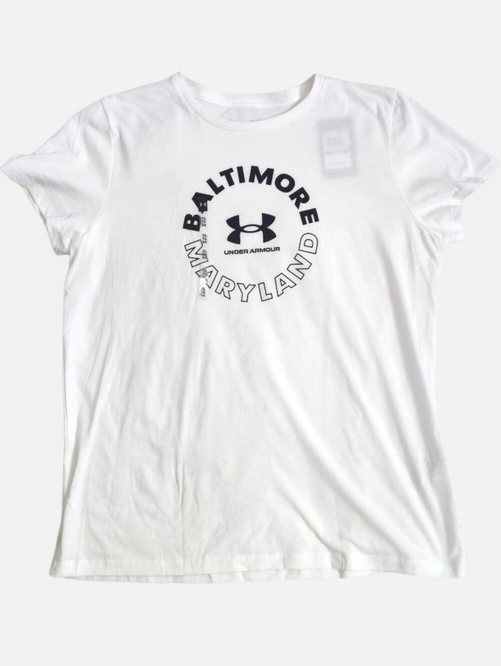 Under Armour NWT White Baltimore Maryland Logo Short Sleeve Tee
